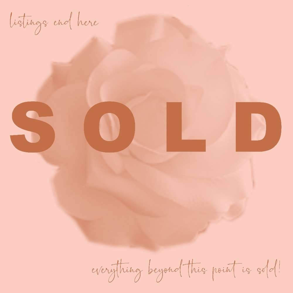 Items Beyond This Point Are SOLD!